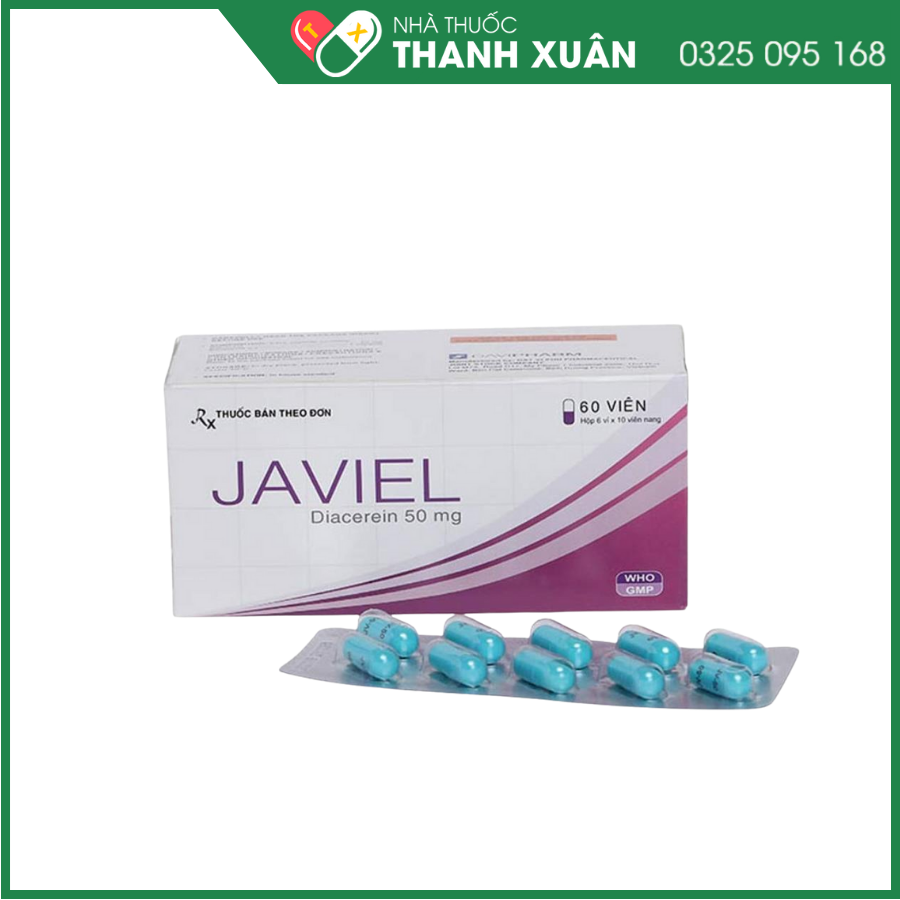 Javiel 50mg giảm triệu chứng thoái hóa khớp hông và gối